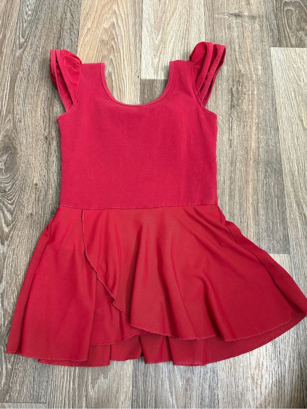 Red Kids Dance Costume Dress
